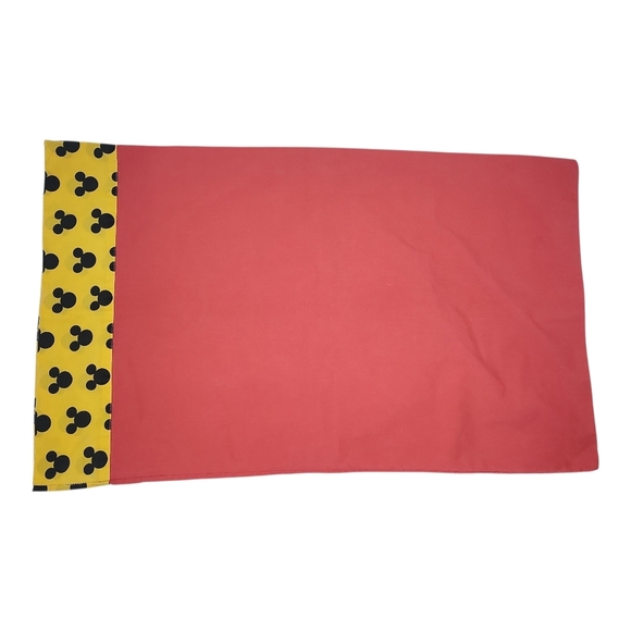 Disney Red Pillowcase with Yellow Accents - Picture 1 of 4